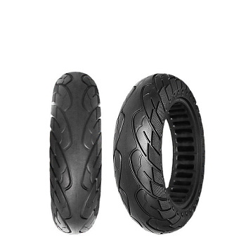 Покрышка литая 10х2.5Kugoo M4/M4 Pro облегченная Декор черный   код 0812