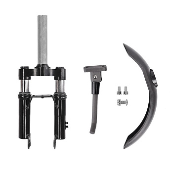 Вилка с амортизатором для  Xiaomi M365 в комплекте с подножкой и крылом код 0850