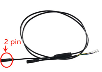 Кабель контроллер-дисплей Kugoo Kirin G2 Pro/G2 Max 2 pin код 1190 Кабель контроллер-дисплей Kugoo Kirin G2 Pro/G2 Max 2 pin код 1190