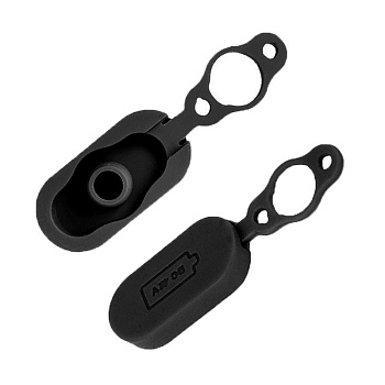 Заглушка на гнездо зарядки Xiaomi M365/1S/lite черная силиконовая код 0780