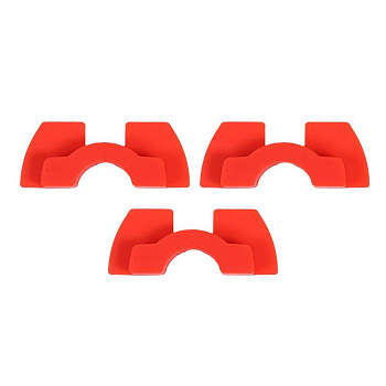 Прокладка резиновая красная амортизирующая комплект 3 шт.(0.6;0,8 и 1.2) код 1029