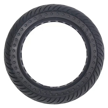 Покрышка литая 8 1/2 х 2 Xiaomi M365 Декор черный облегченная с радиальной перфорацией код 0399