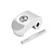 Крюк замка складывания усиленный с комплекте с болтом белый/хром Xiaomi M365/M365PRO/M365 PRO2/1S/lite код 1048