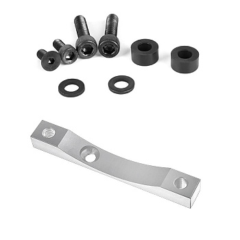 Кронштейн тормозного суппорта белый/silver Xiaomi M365/M365PRO/M365 PRO2/1S/lite код 0760