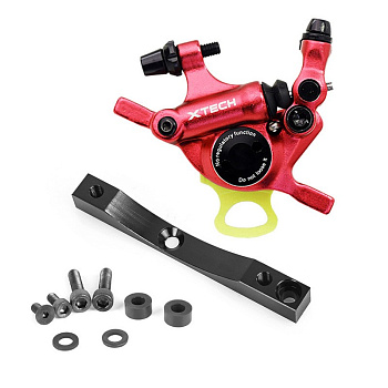 Тормоза гидромеханические красные в комплекте с кронштейном код 0623