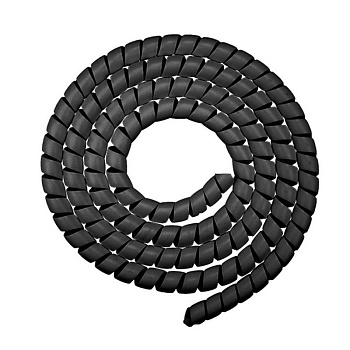 Оплетка спиральная для проводов черная код 0431