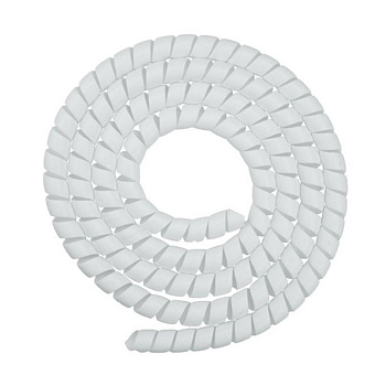 Оплетка спиральная для проводов белая код 0432