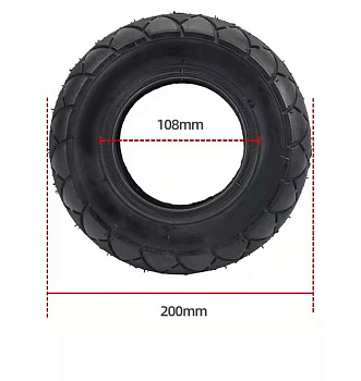 Покрышка 200х50 Kugoo M2   камерная код 0246