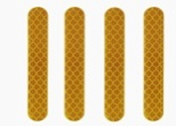 Наклейки светоотражающие на переднюю и заднюю вилки Ninebot Max G30 комплект 4шт  код 0690