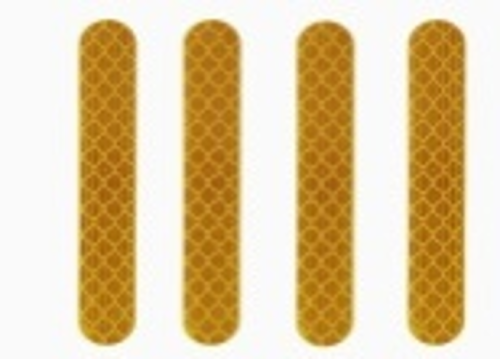 Наклейки светоотражающие на переднюю и заднюю вилки Ninebot Max G30 комплект 4шт  код 0690 Наклейки светоотражающие на переднюю и заднюю вилки Ninebot Max G30 комплект 4шт  код 0690